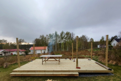 Takstolpar + trallgolv